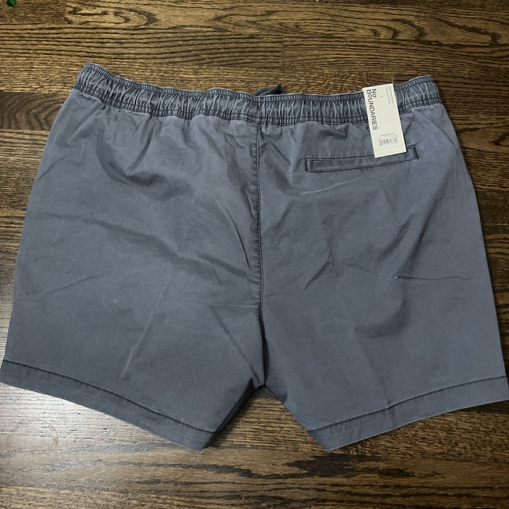 Nwt No Boundaries Flat Front Short Soot Grey Size Xl (40-42) 6" Inseam - Picture 2 of 4